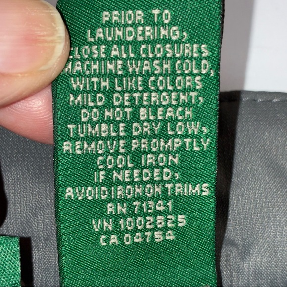 L.L. Bean Kid's Cold Buster Snow Pants Gray Size 12 Thinsulate Adjustable Waist - Picture 10 of 11